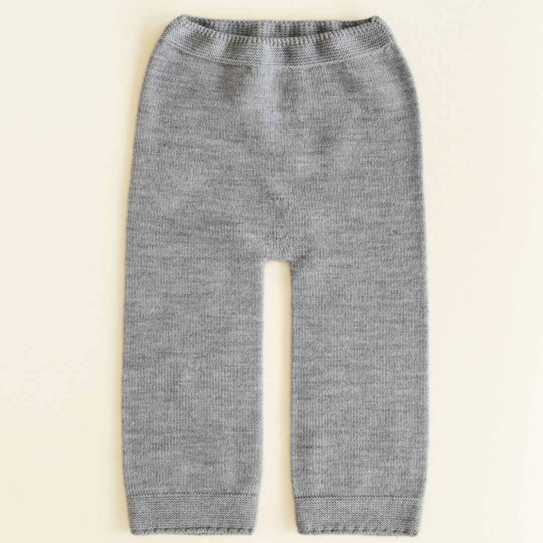 Guido Woolen Baby Pants Grey Melange