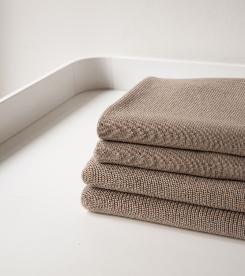 Georgia Merino Wollen Deken Hazelnut