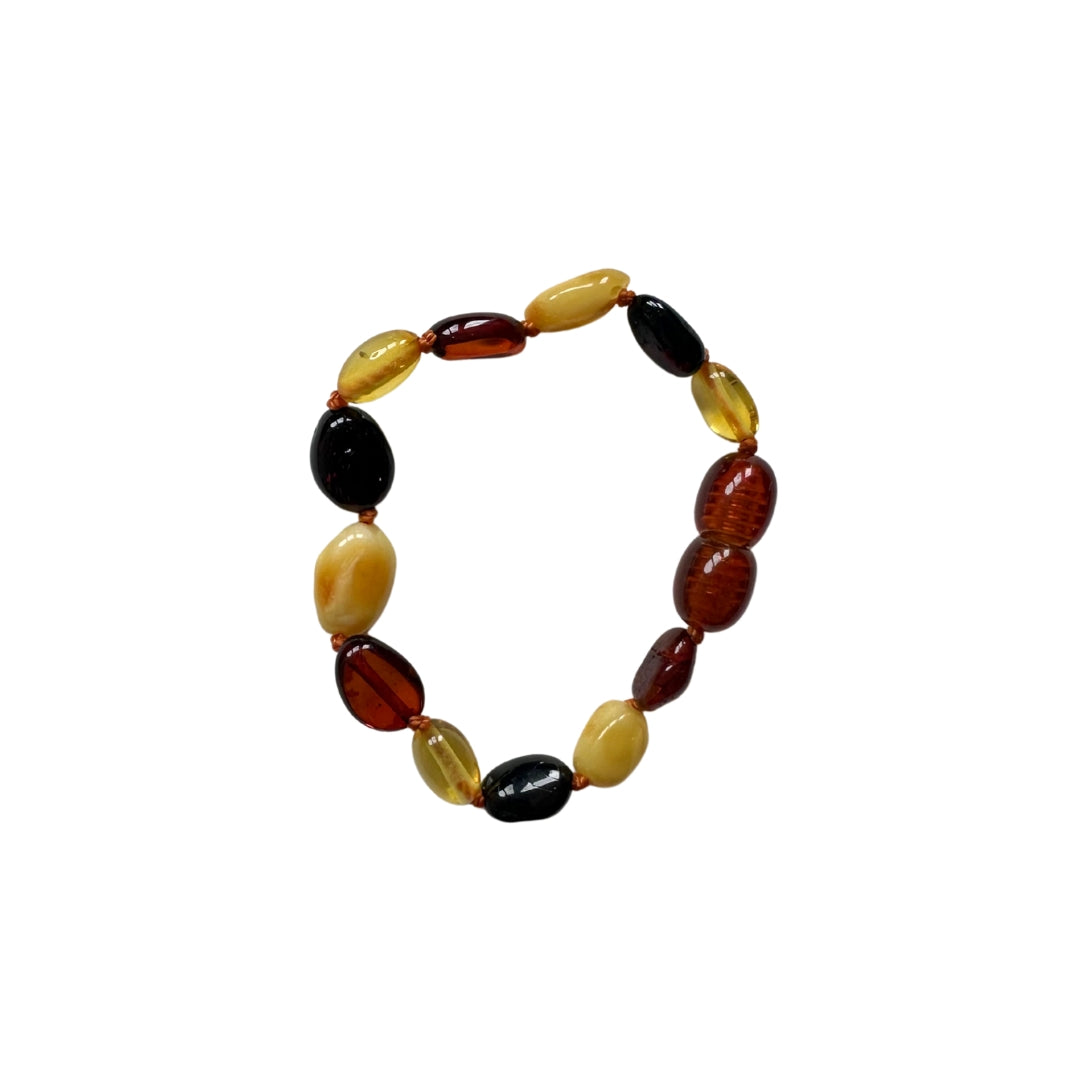 Amber Bracelet Cognac Milk Unpolished