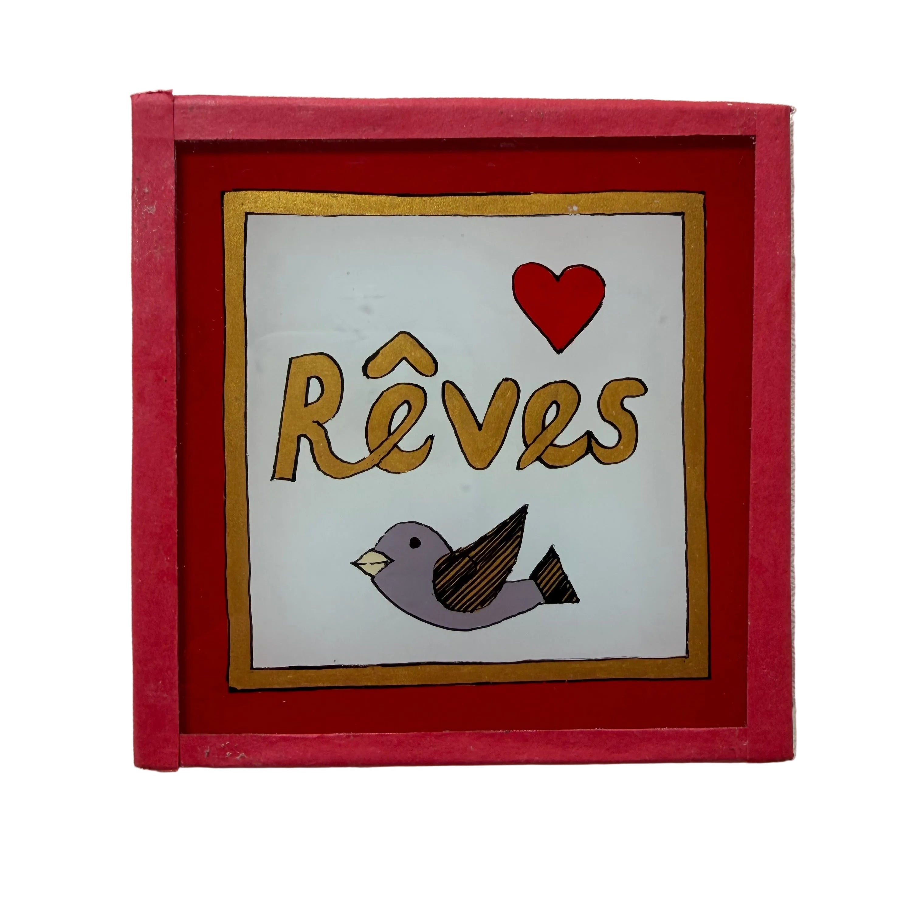Mini Schilderijtje Rêves Wit