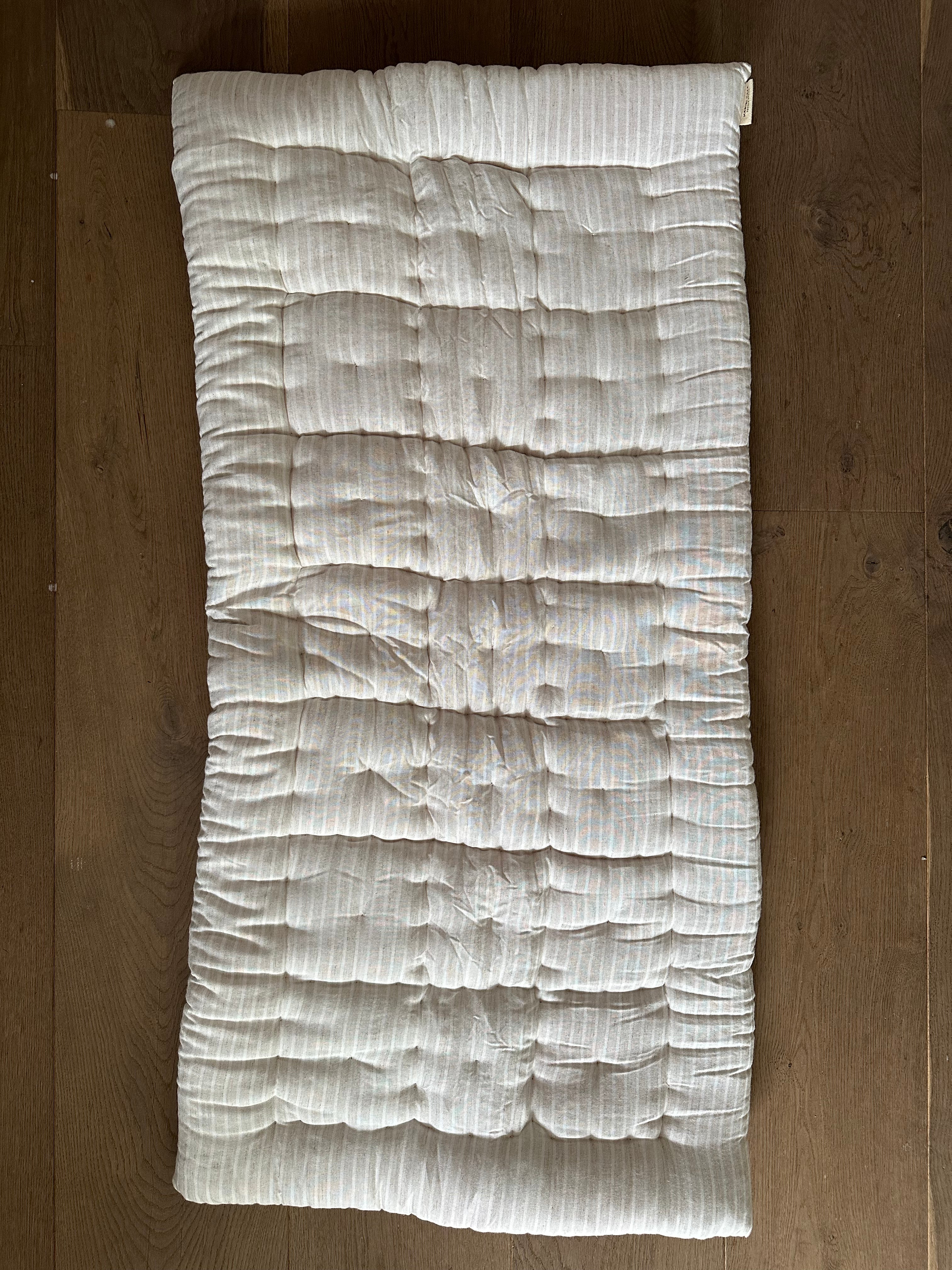 Linen Mattress Natural Stripe