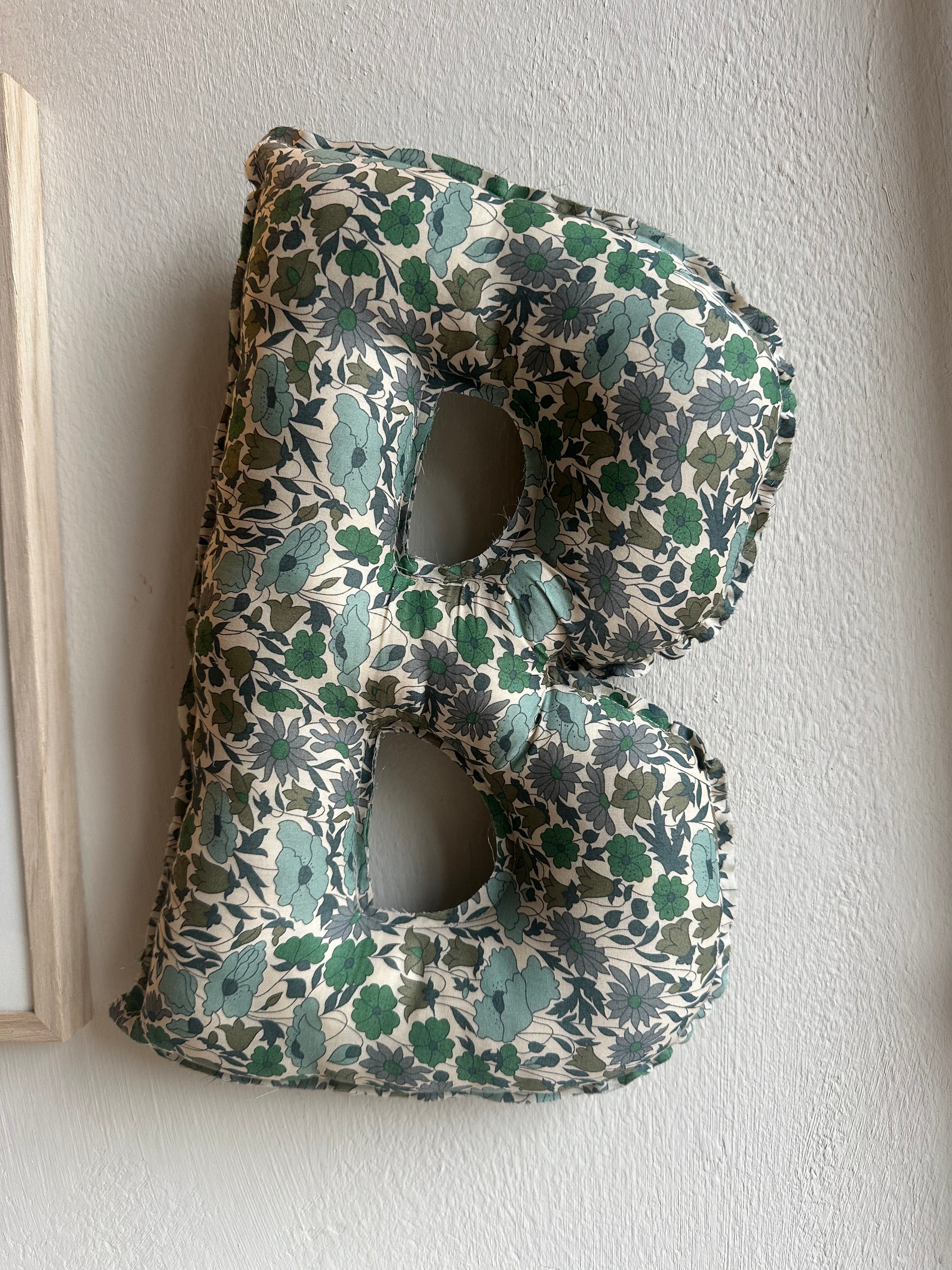 Fabric Letter Poppy & Daisy