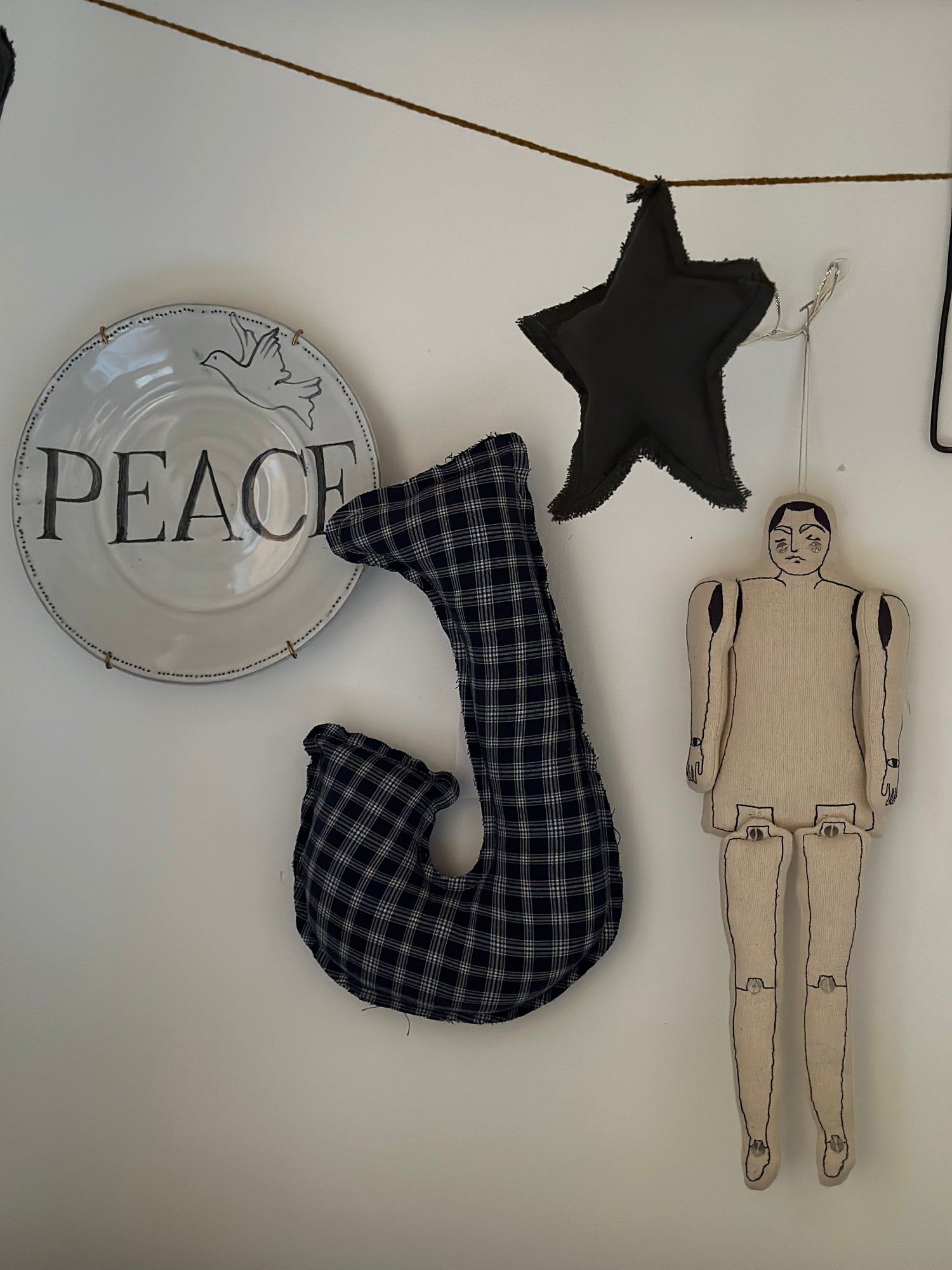 Porseleinen Bordje Peace