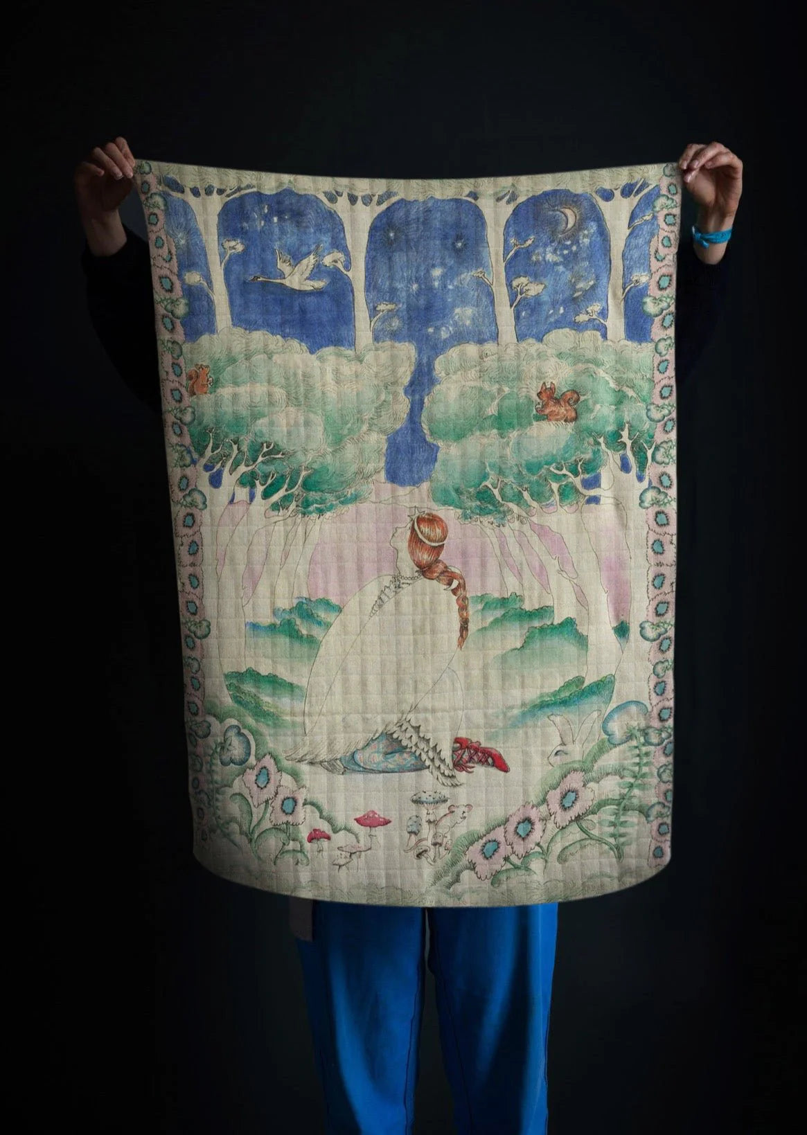 Wild Swans Baby Muslin