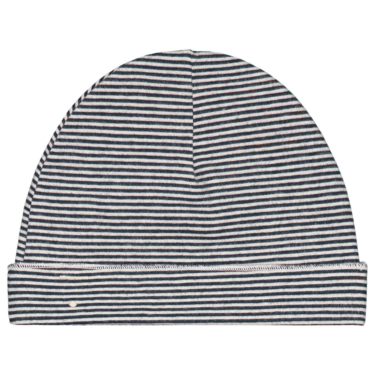Baby Beanie Blue Grey Cream