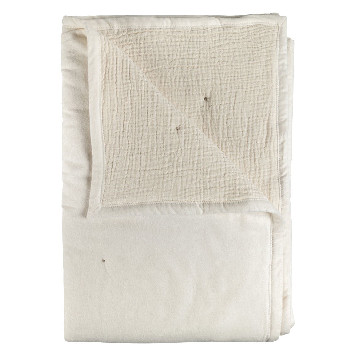 Soft baby blanket by Annur in cream colour at The Archive Store