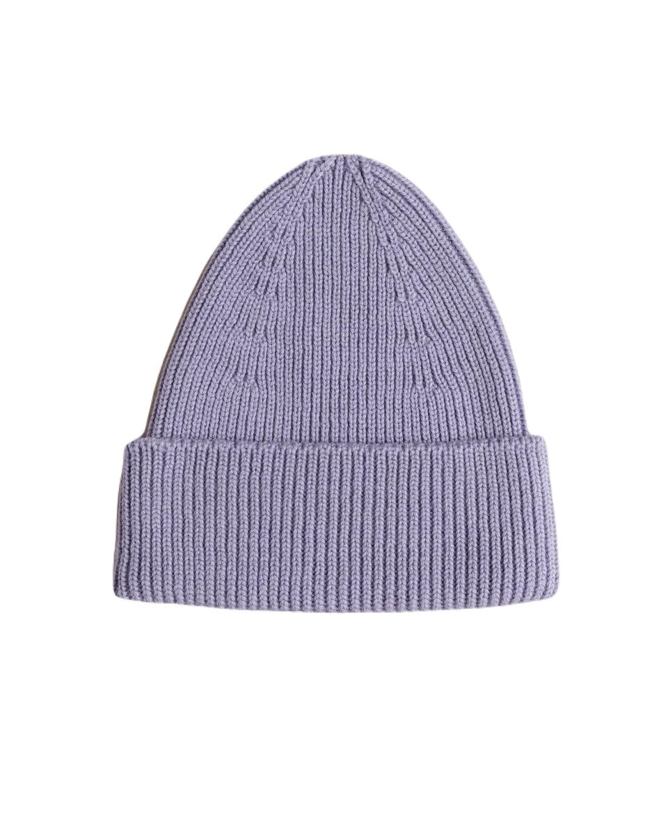 Hvid Fonzie Beanie Newborn Lilac – merino wool beanie