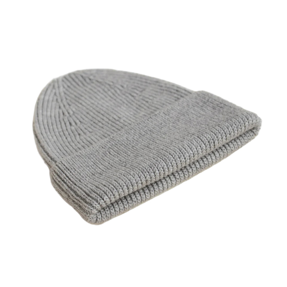Fonzie Merino Beanie Kids Grey Melange