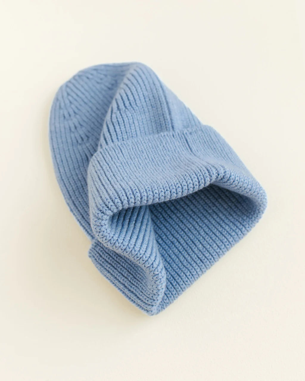 Fonzie Merino Beanie Licht Blauw
