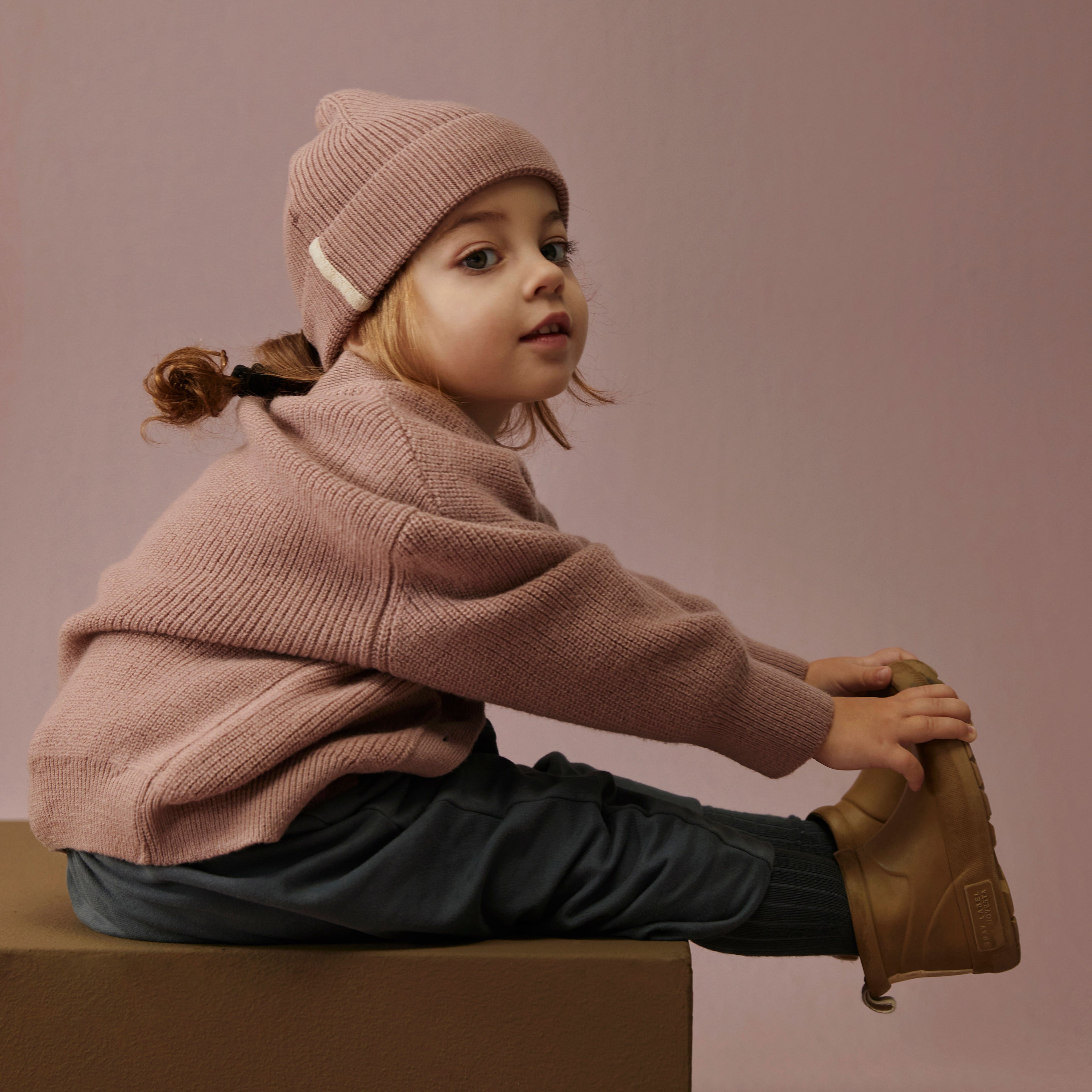 Baby Knitted Cardigan Berry