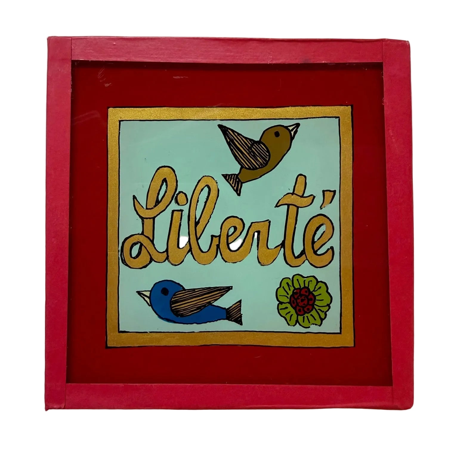 Decorative tile with &