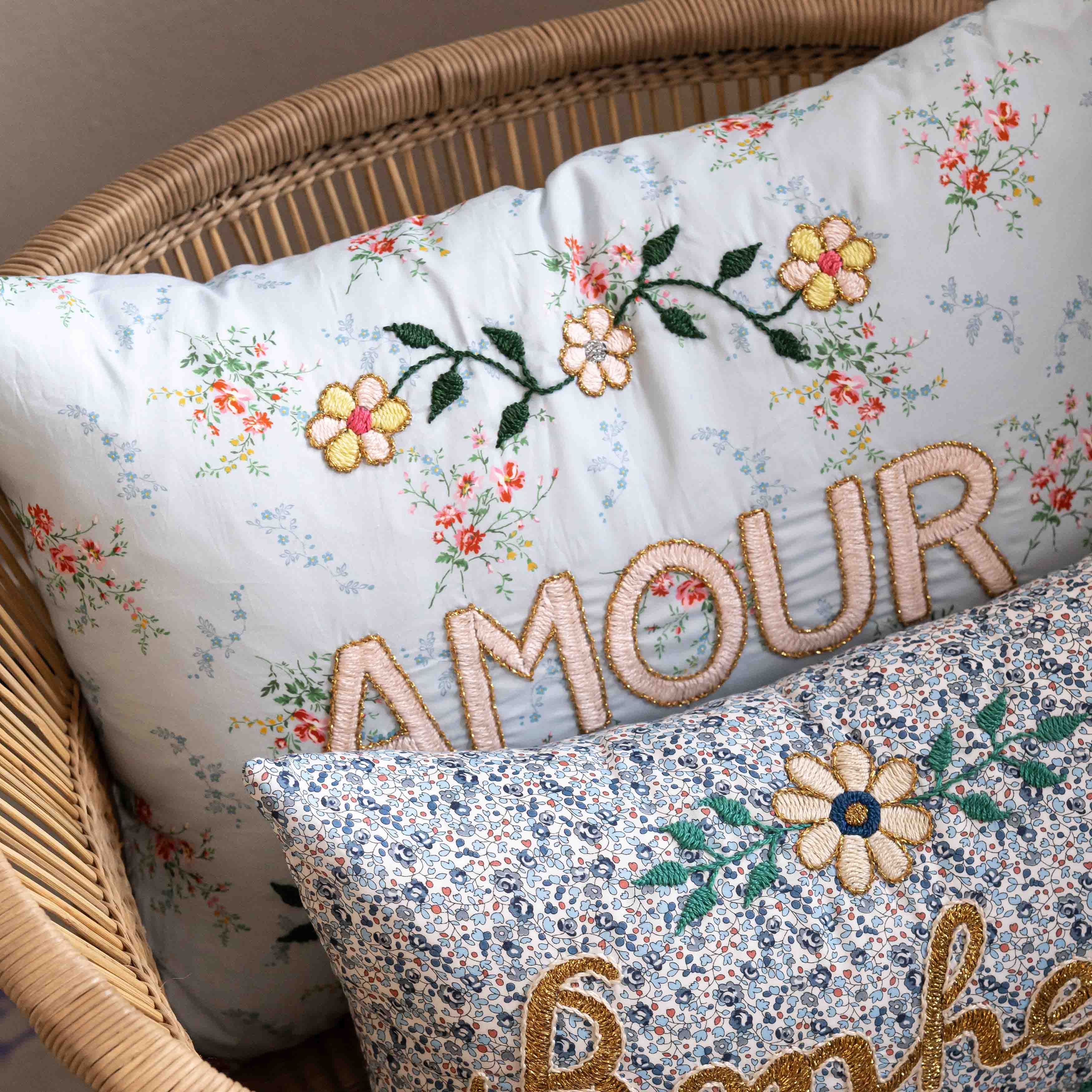 Amour Kussen Licht Blauw