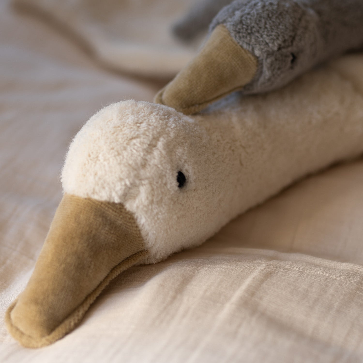 Knuffel Cuddly Goose Large Wit