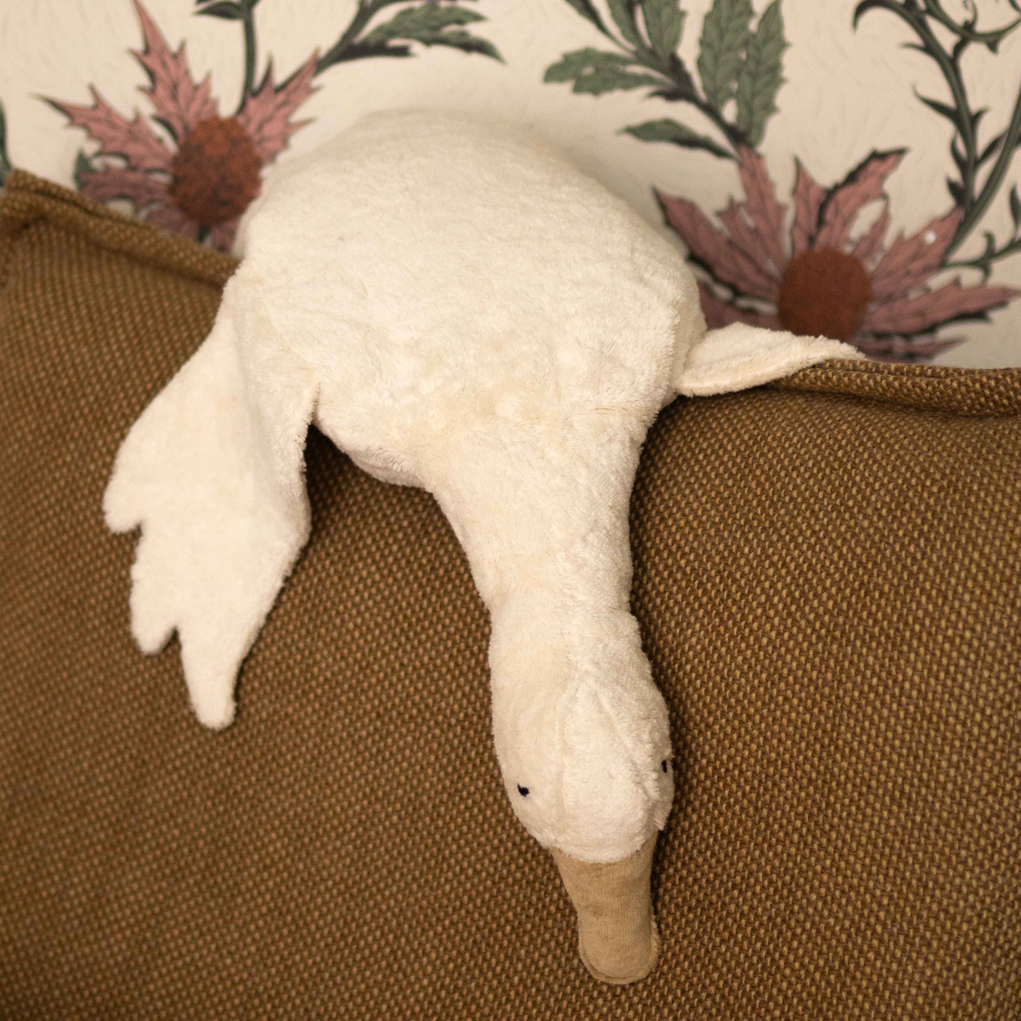 Knuffel Cuddly Goose Large Wit