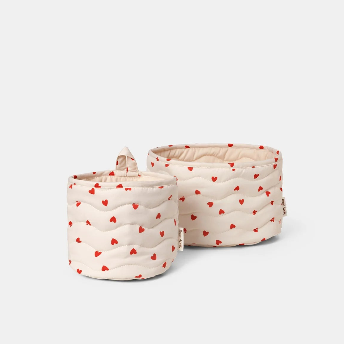 Kiki mandjes - mini ruitje - Set van 2