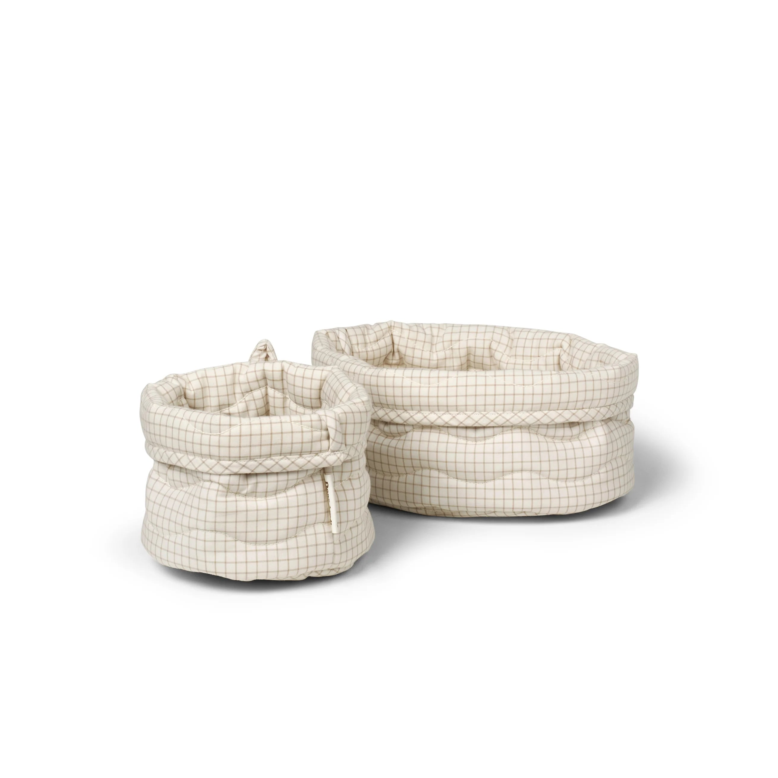 Kiki basket - Mini Check - set of 2