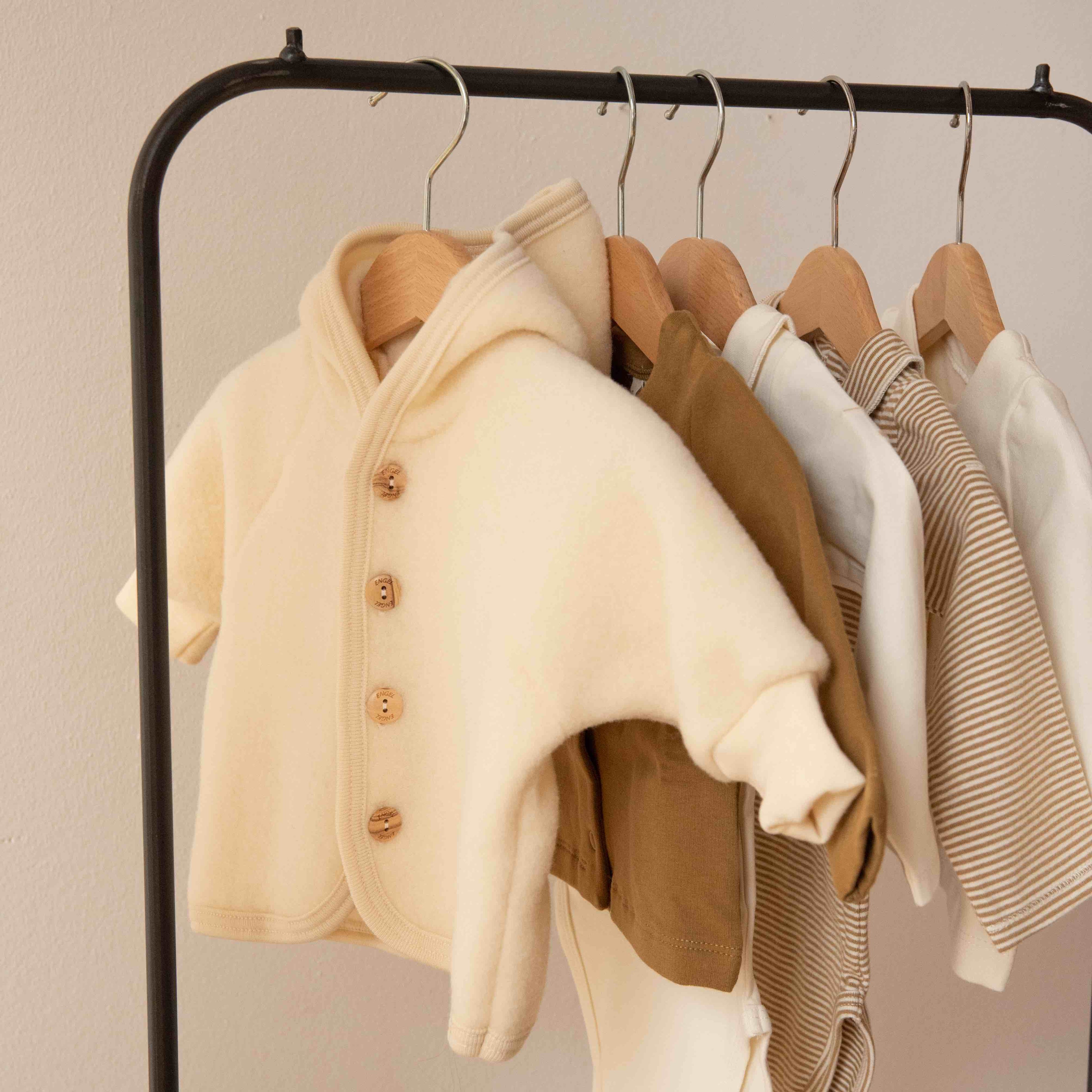 Wollen Fleece Baby Jasje Natural