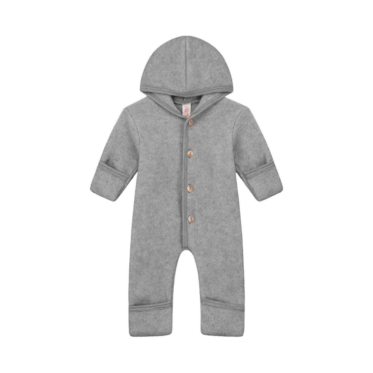 Merino Wool Baby Overall Grey Engel Natur The Archive Store