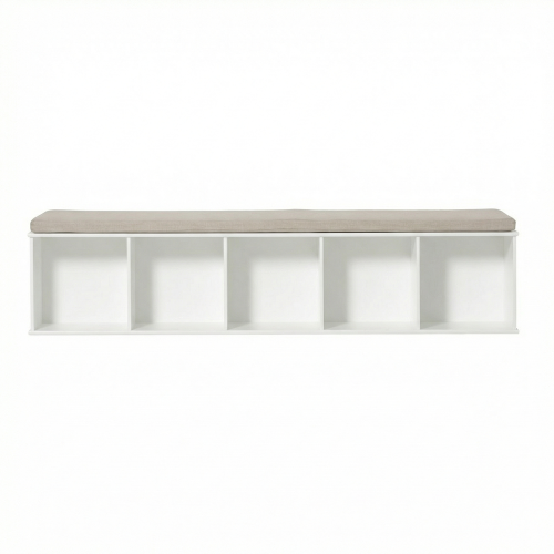 Wood Shelving Unit Horizontal Wall Support 5x1