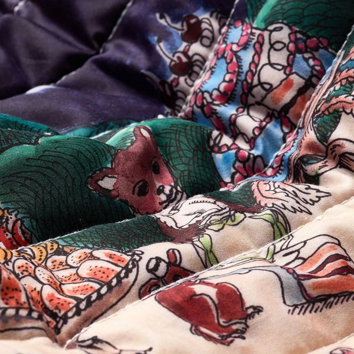 Reversible Quilted Blanket Once Upon a Feast