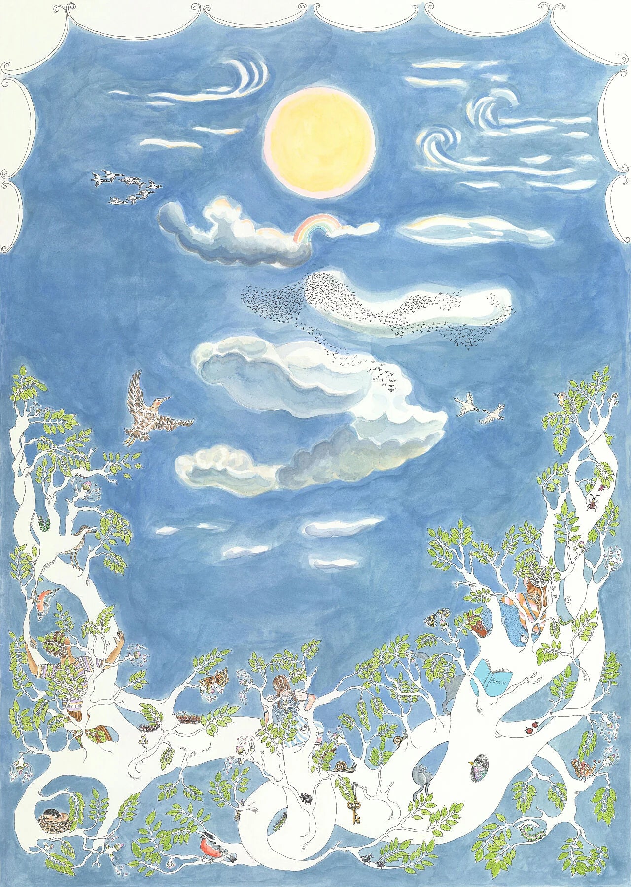 Birthposter Space above the Ground - Daytime