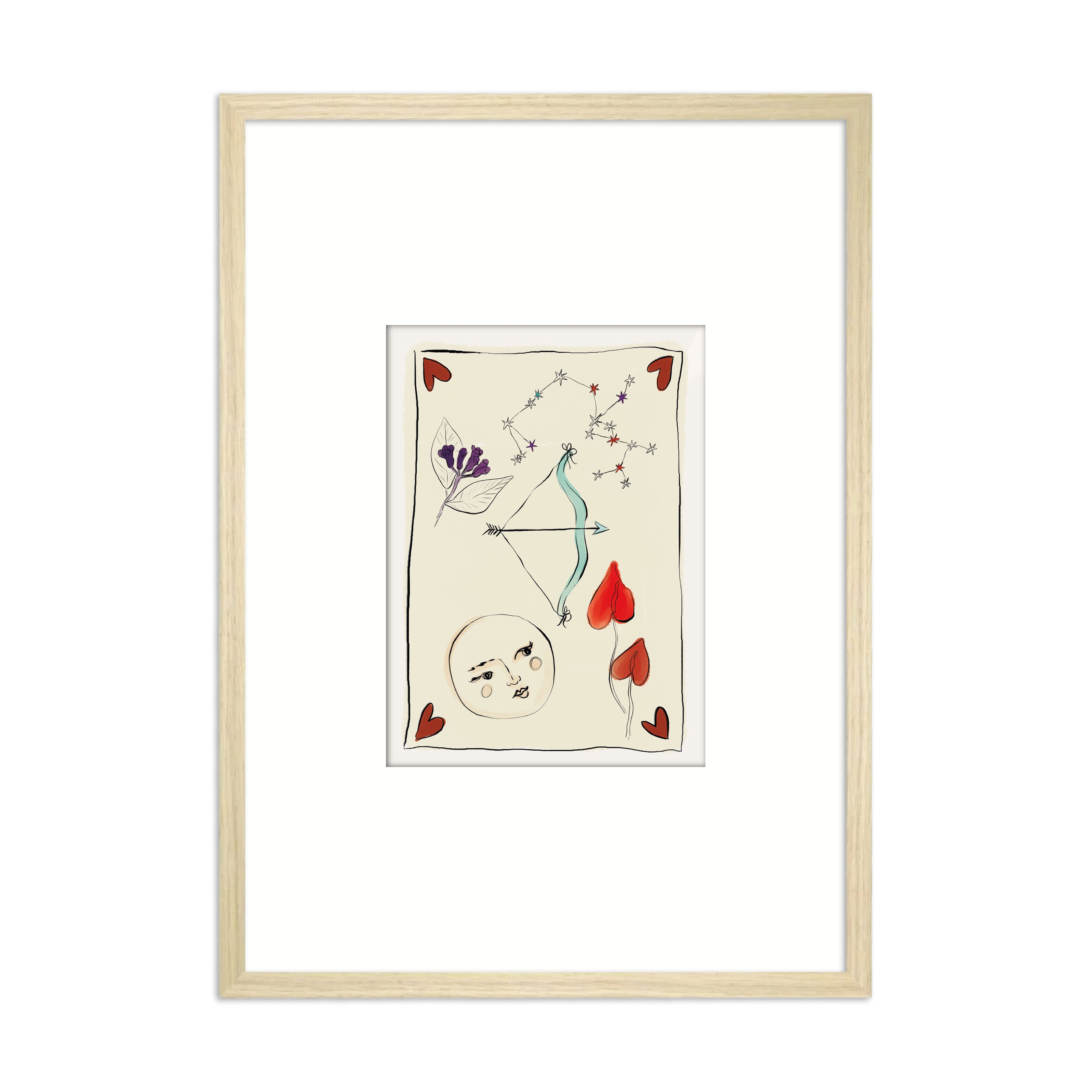 Framed Zodiac Sign Poster Sagittarius