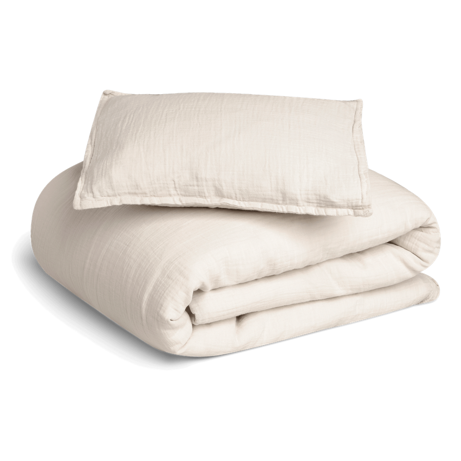 Muslin Bed Set Eggshell
