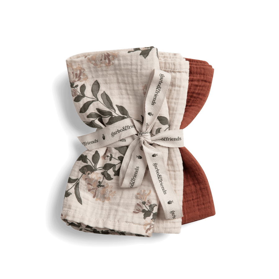 Muslin Cloths Set of 3 Honeysuckle