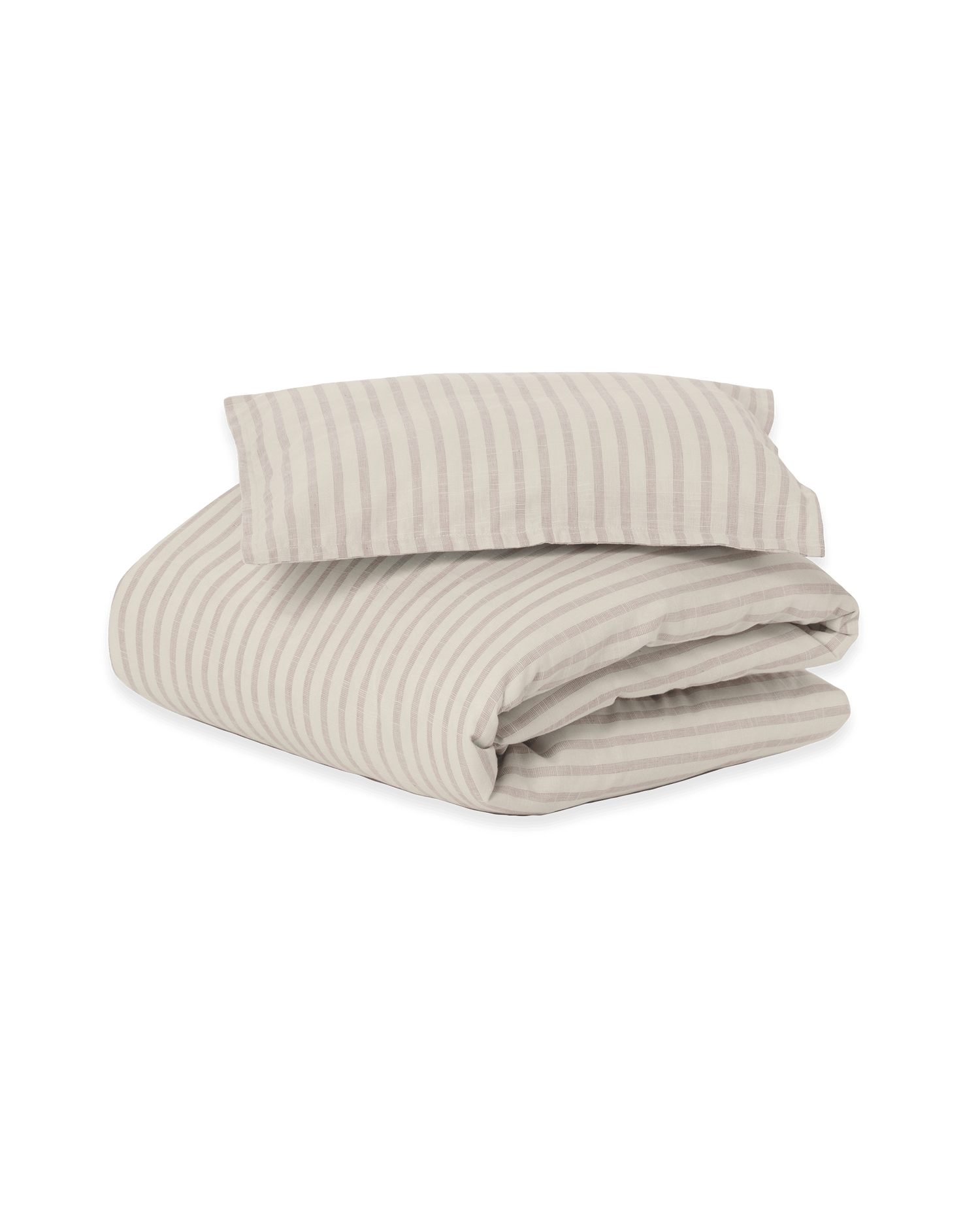 Stripe Mauve Bed Set