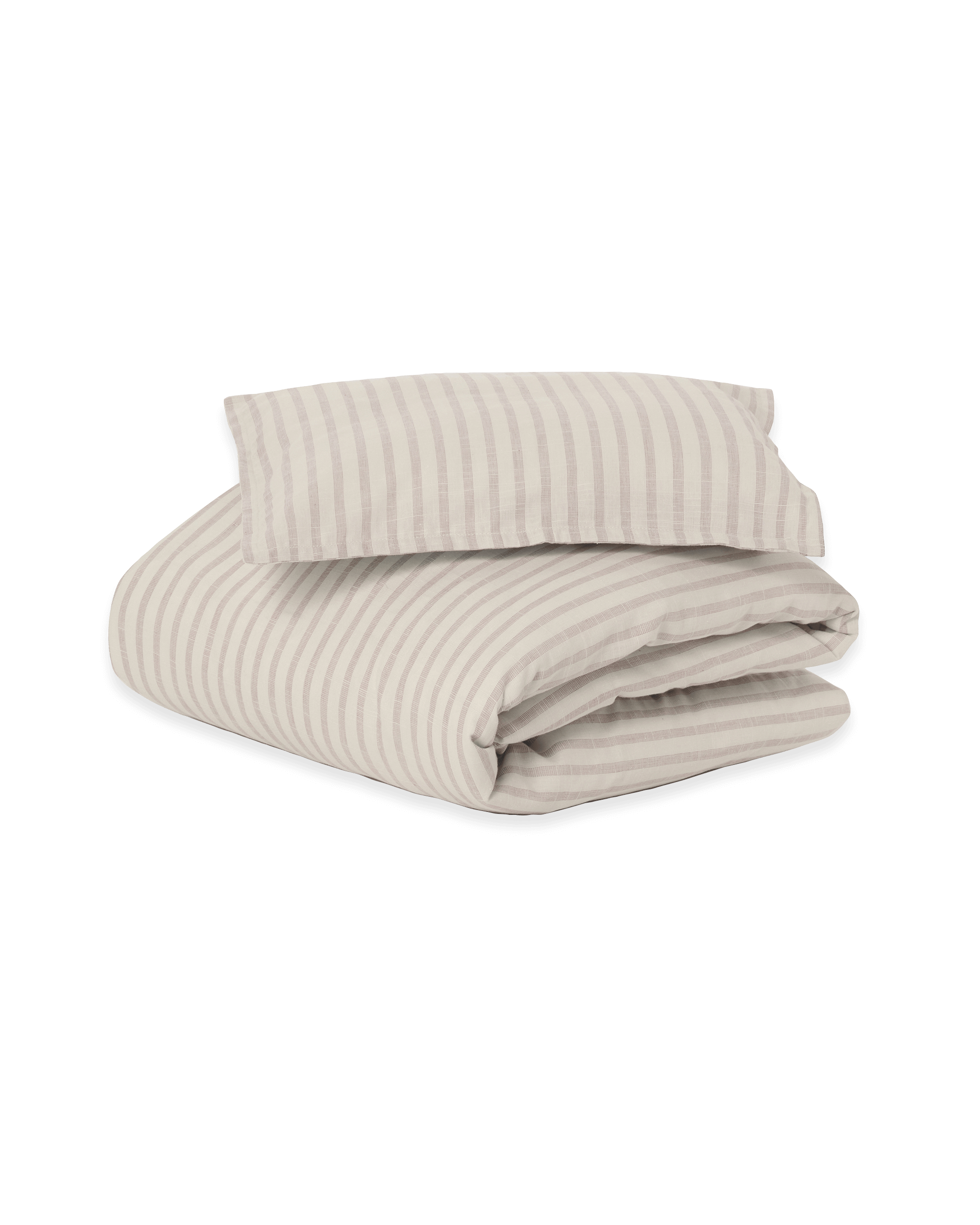 Stripe Mauve Bed Set