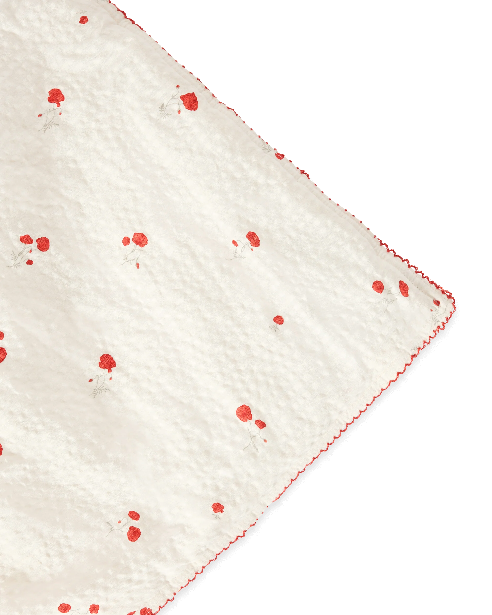 Filled Blanket Seersucker Poppy