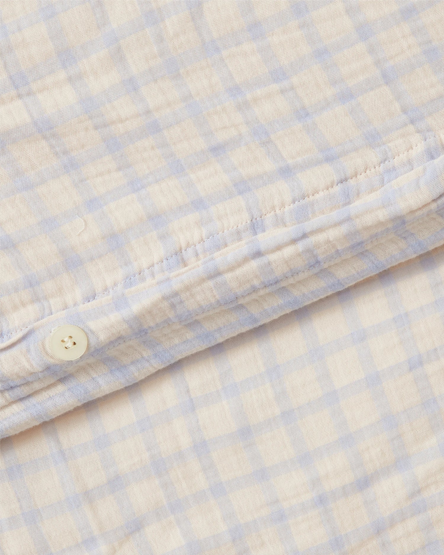 Dekbedovertrekset Gingham Sky Blue