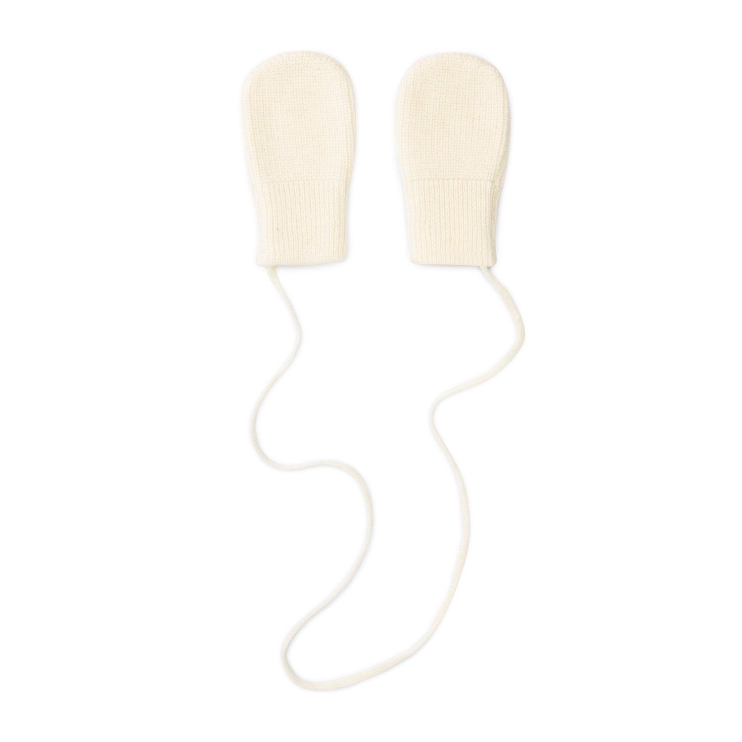 Baby Gebreide Wanten Creme