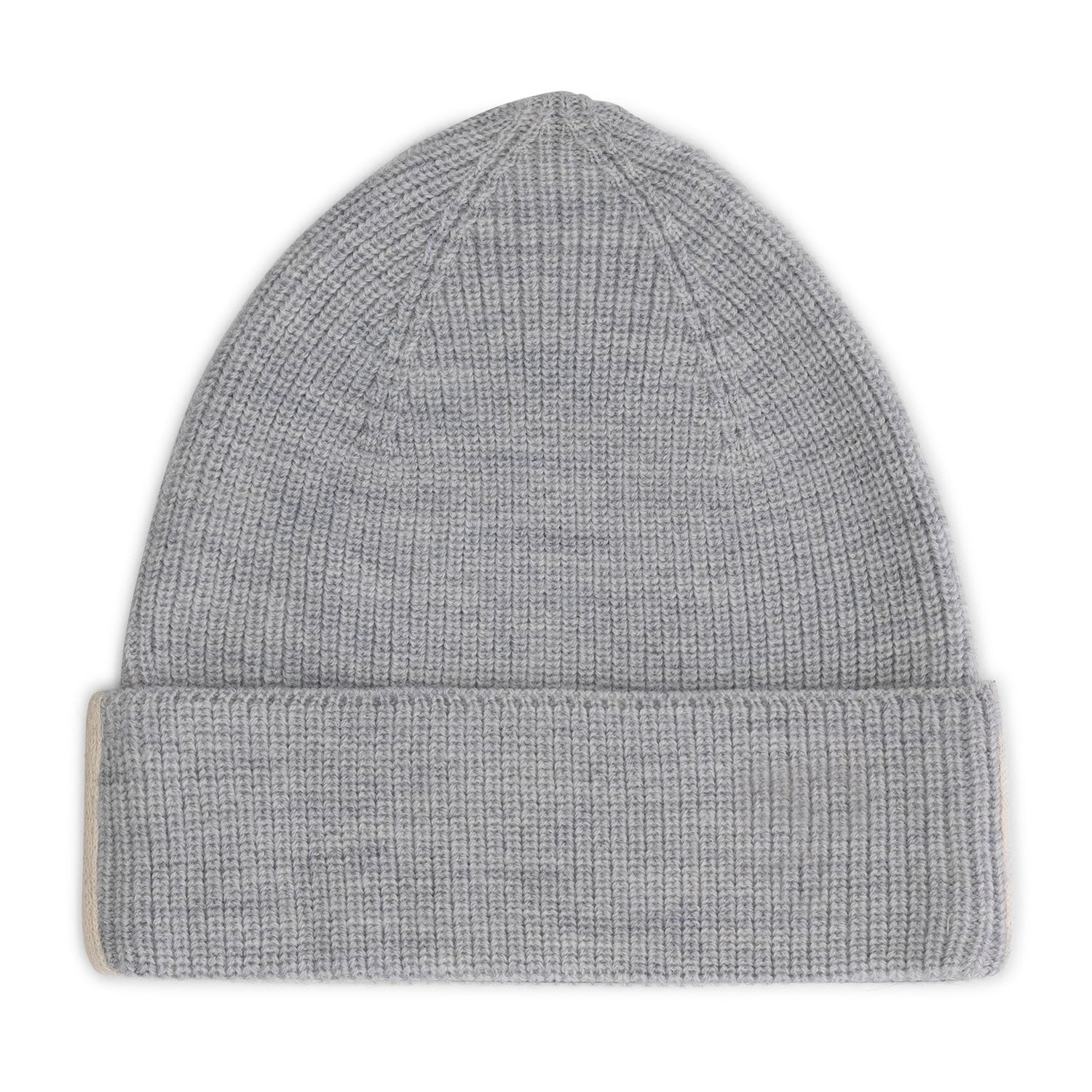 Baby Knitted Beanie Grey Melange
