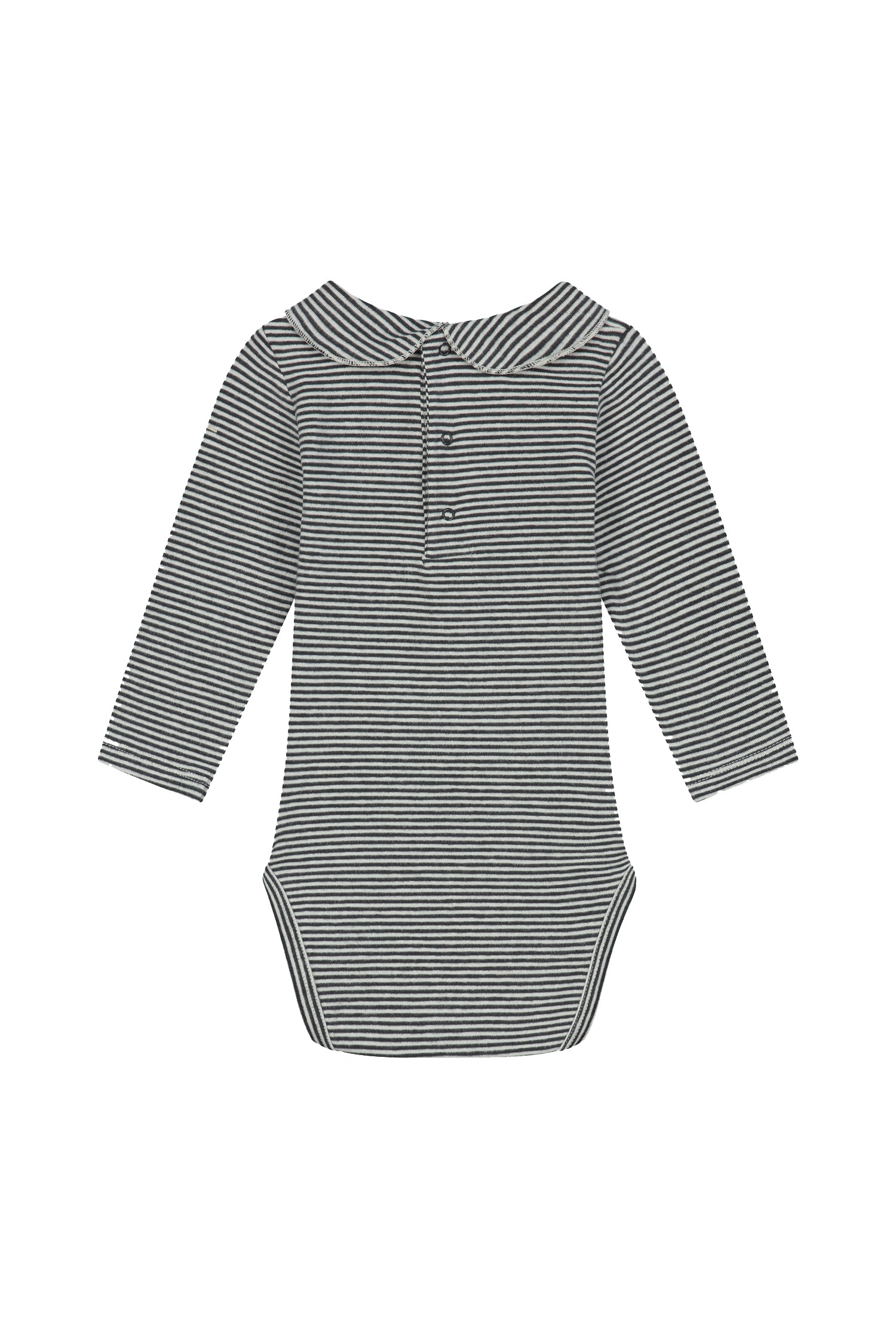 Onesie With Collar Nearly Black Cream