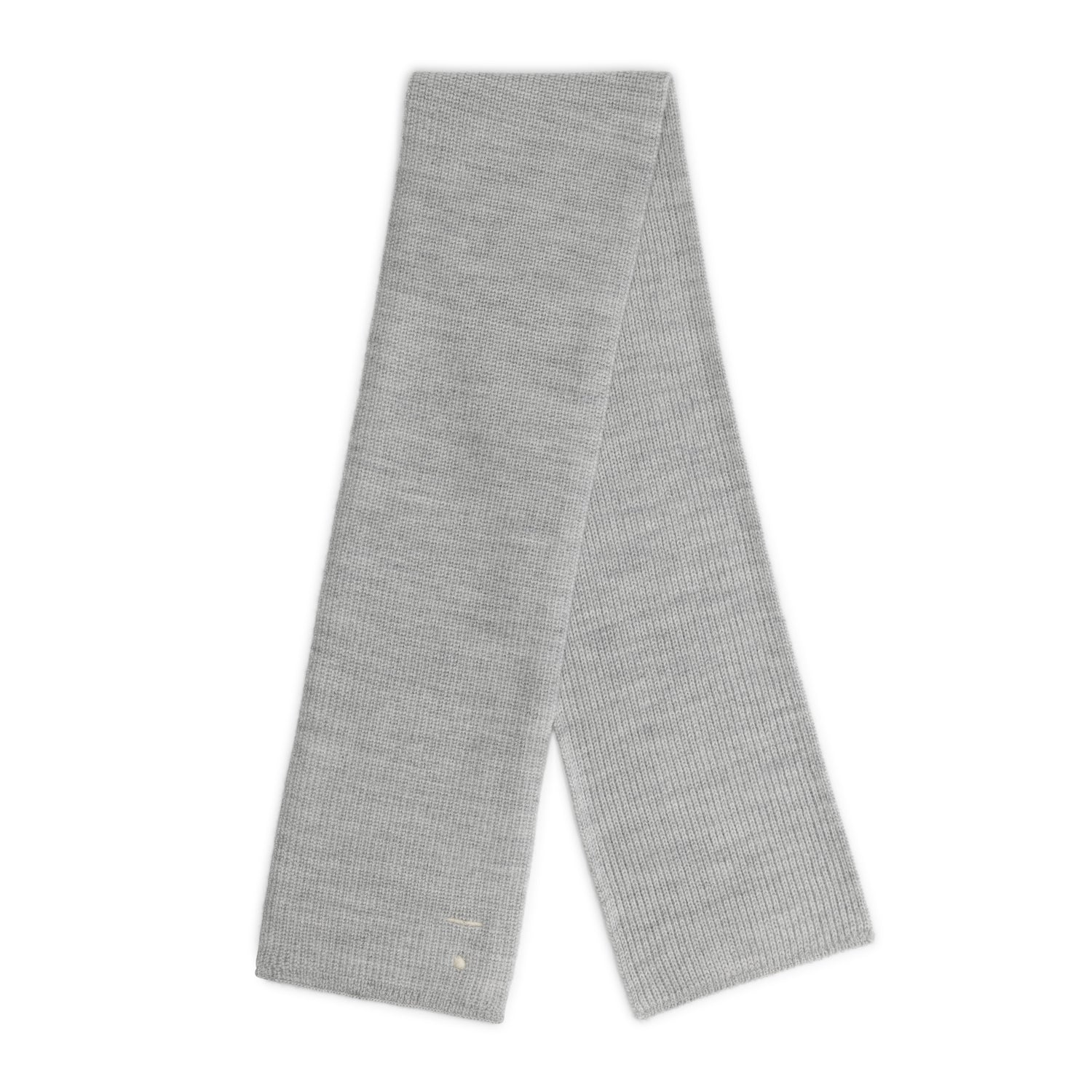 Baby Knitted Scarf Grey Melange