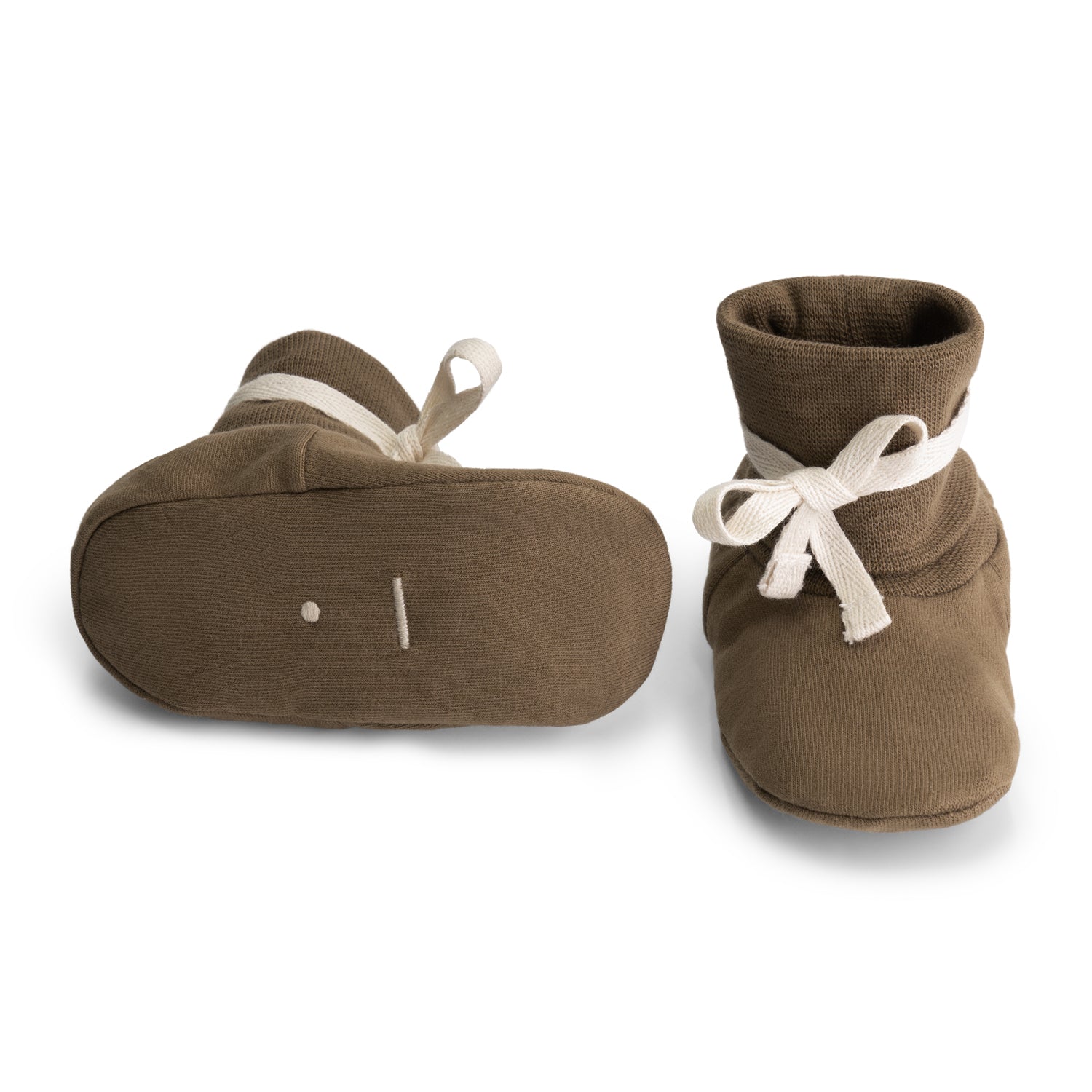 Organisch Katoenen Baby Slofjes Blue Grey