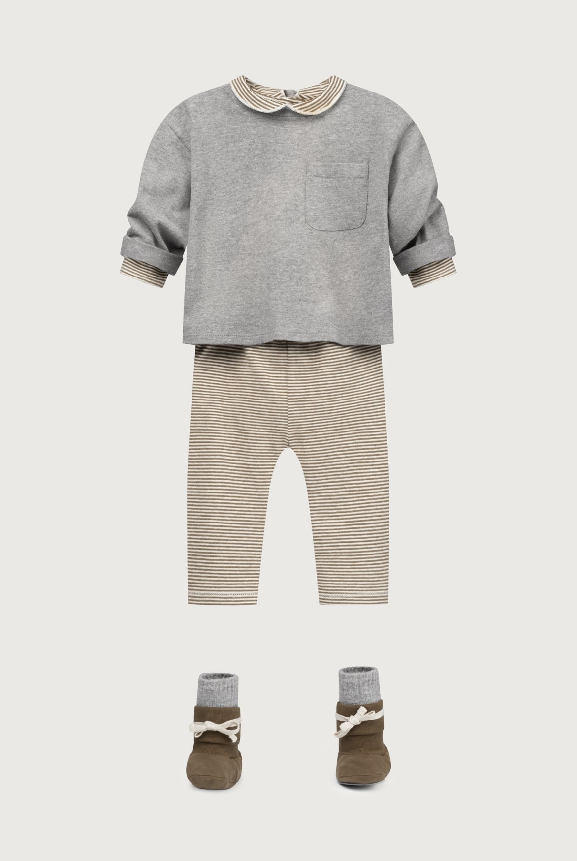 Romper Met Kraag Cream