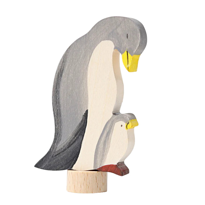 Wooden penguin figurines
