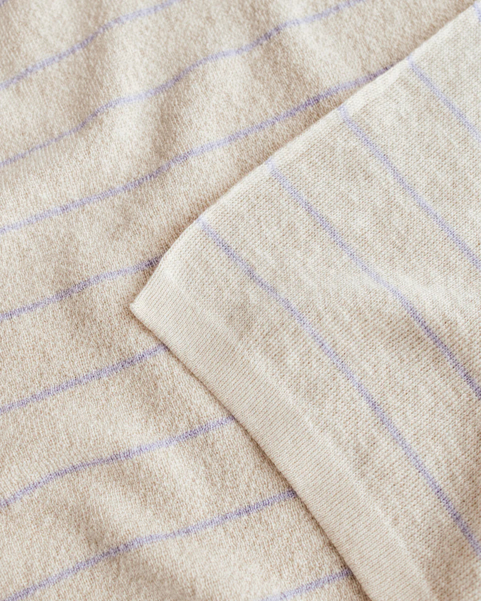 Merino Blanket Harry Cream/Lilac
