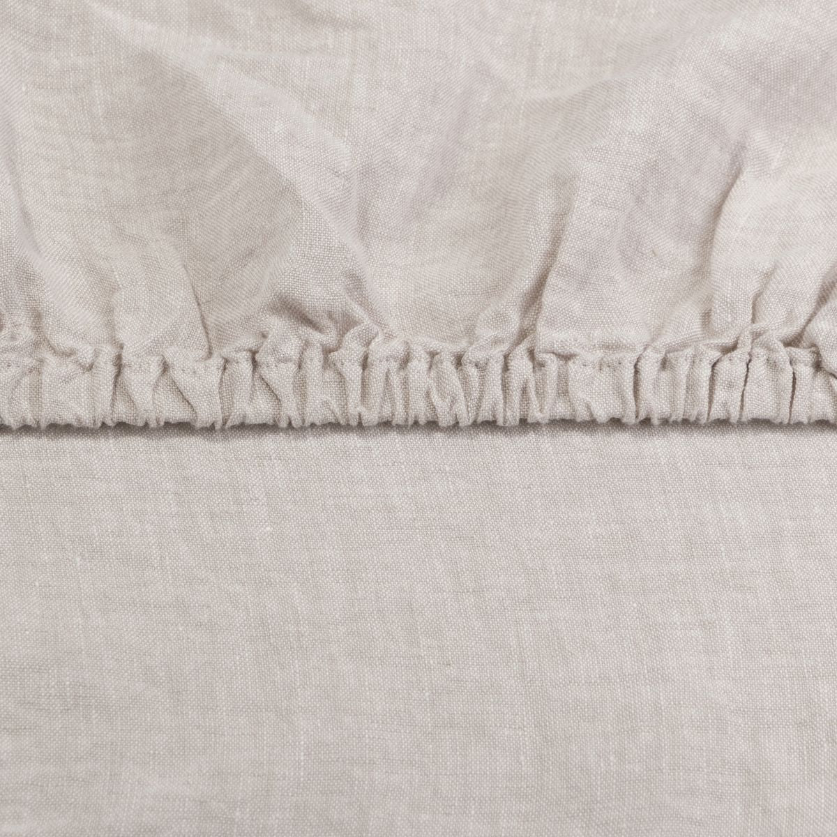 Linen Fitted Sheet Naturel