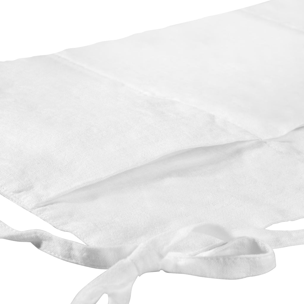 Linen Bed Pocket Blanc