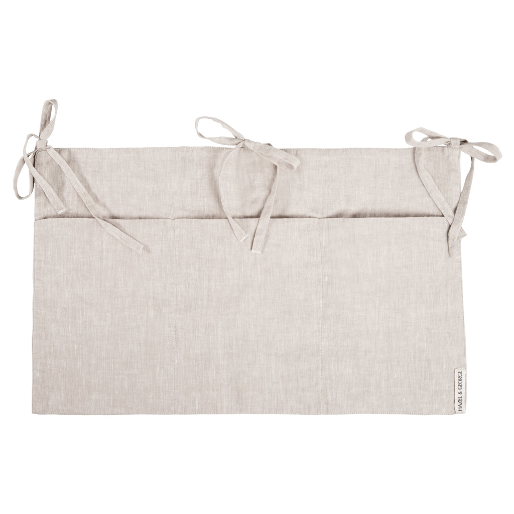 Linen Bed Pocket Naturel