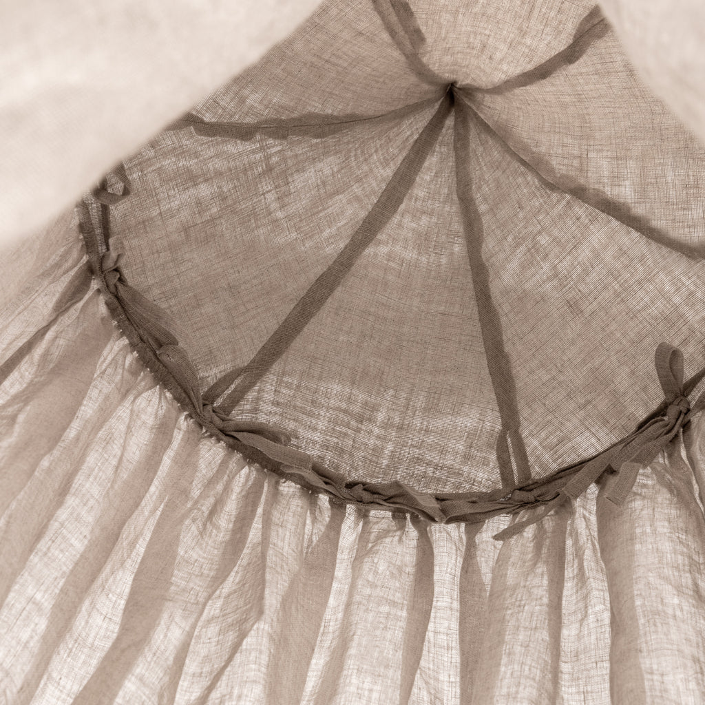 Linen Bed Canopy - Naturel