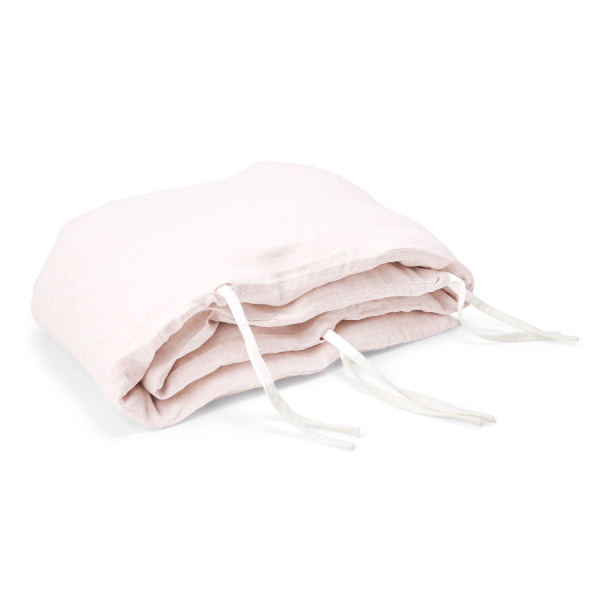 Linen Cover for Cot Bumper Craie