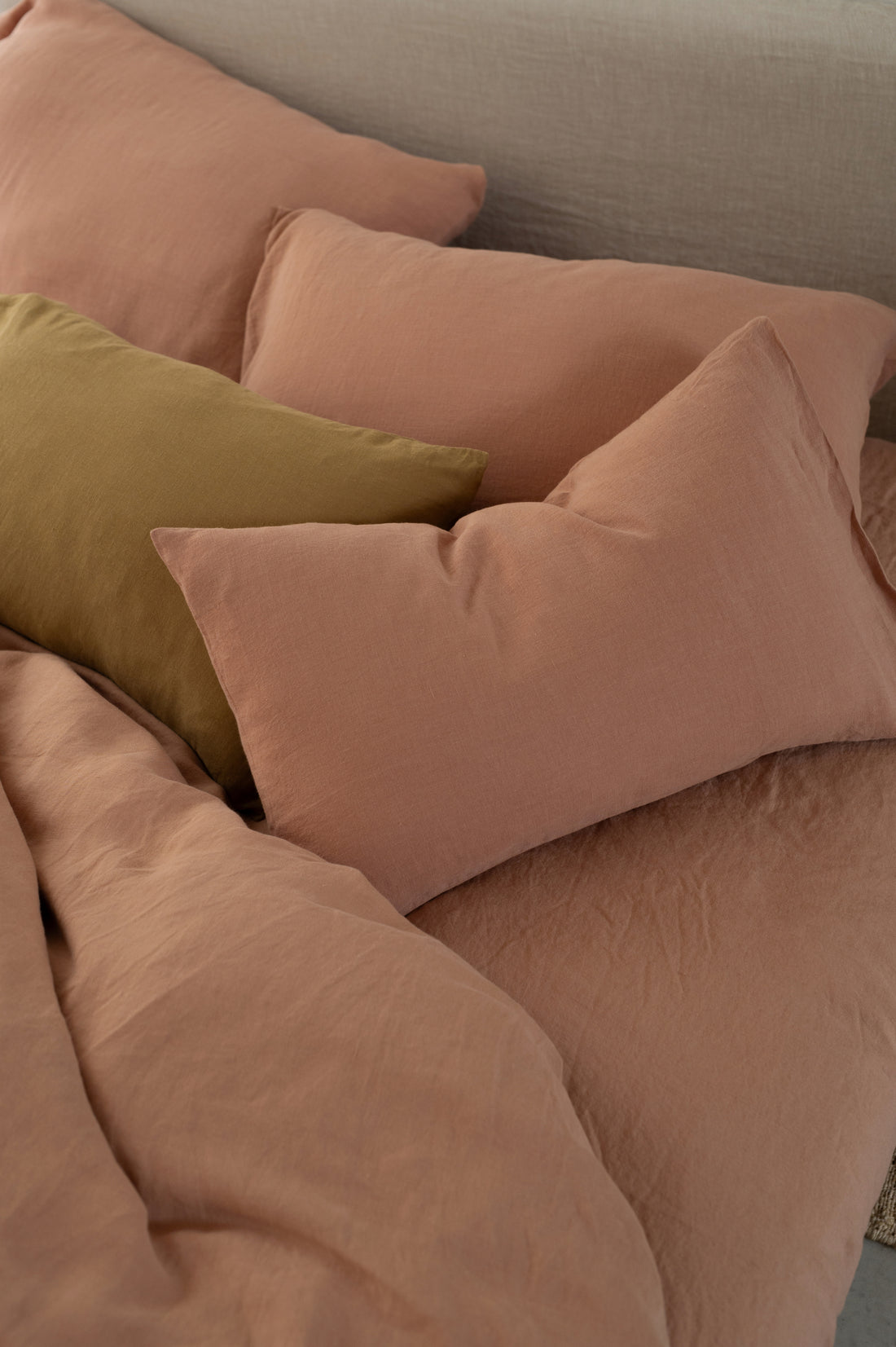 Linen Pillow Cover Cinnamon