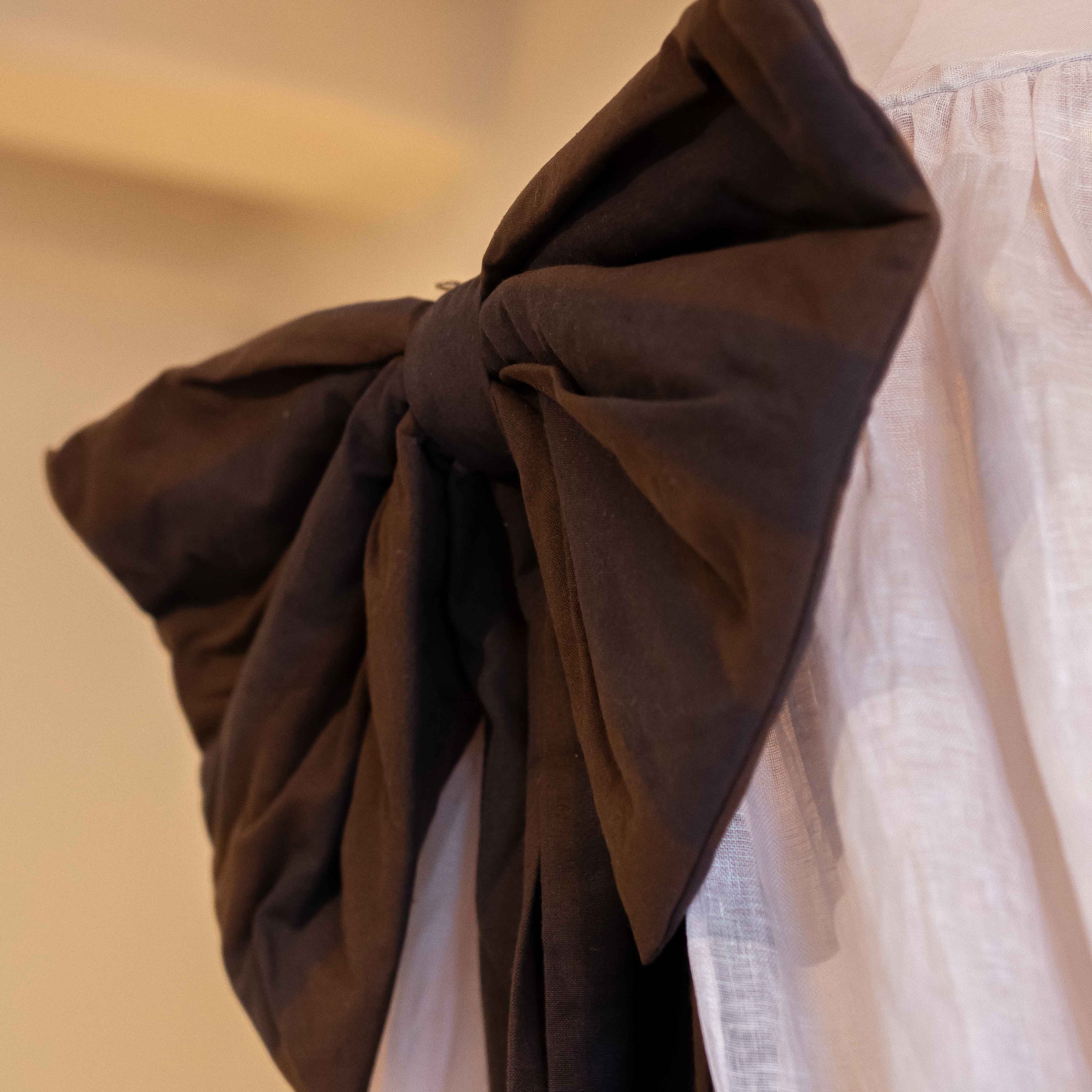 Personalized Festive Bow Brown Striped Large