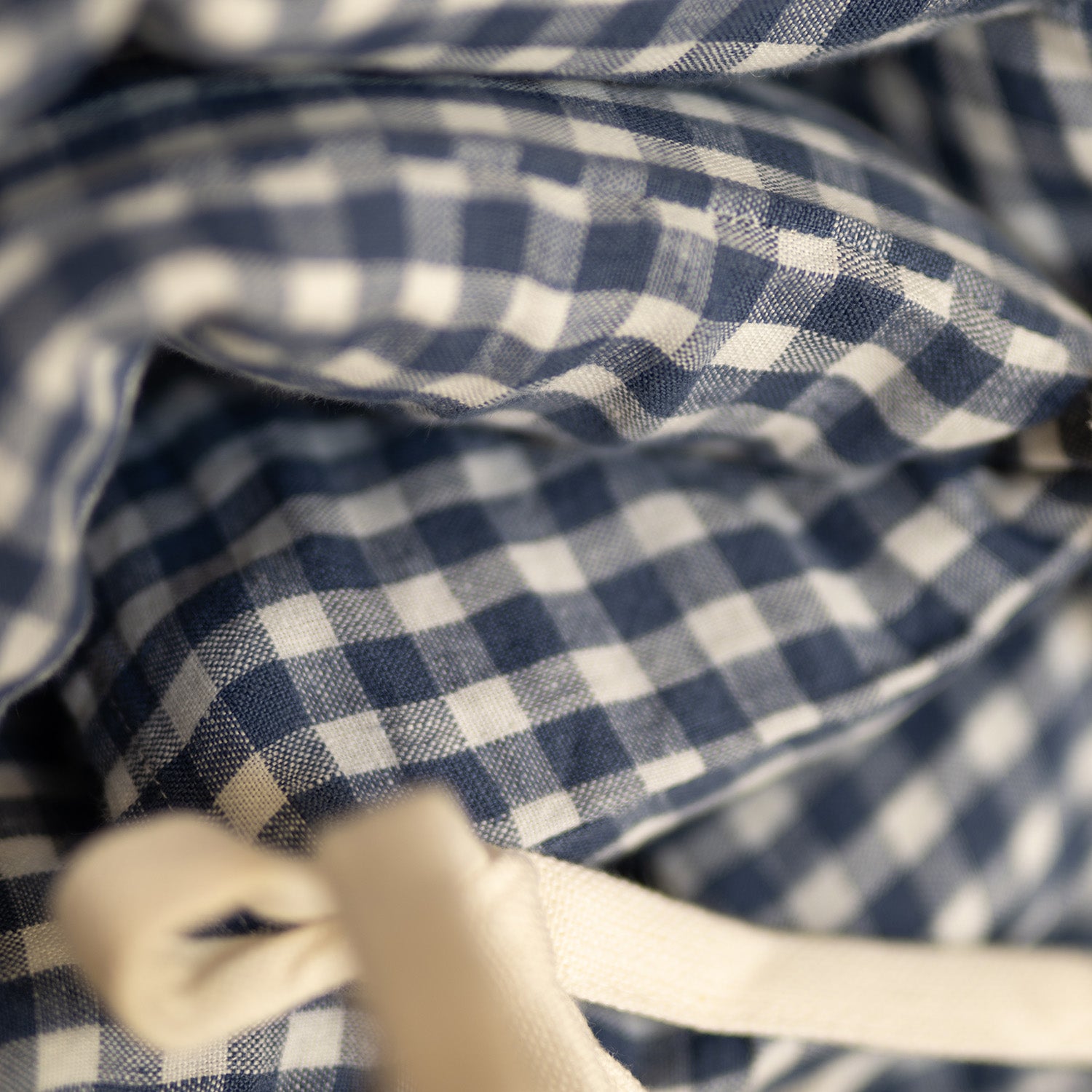Linen Cover for Cot Bumper Vichy