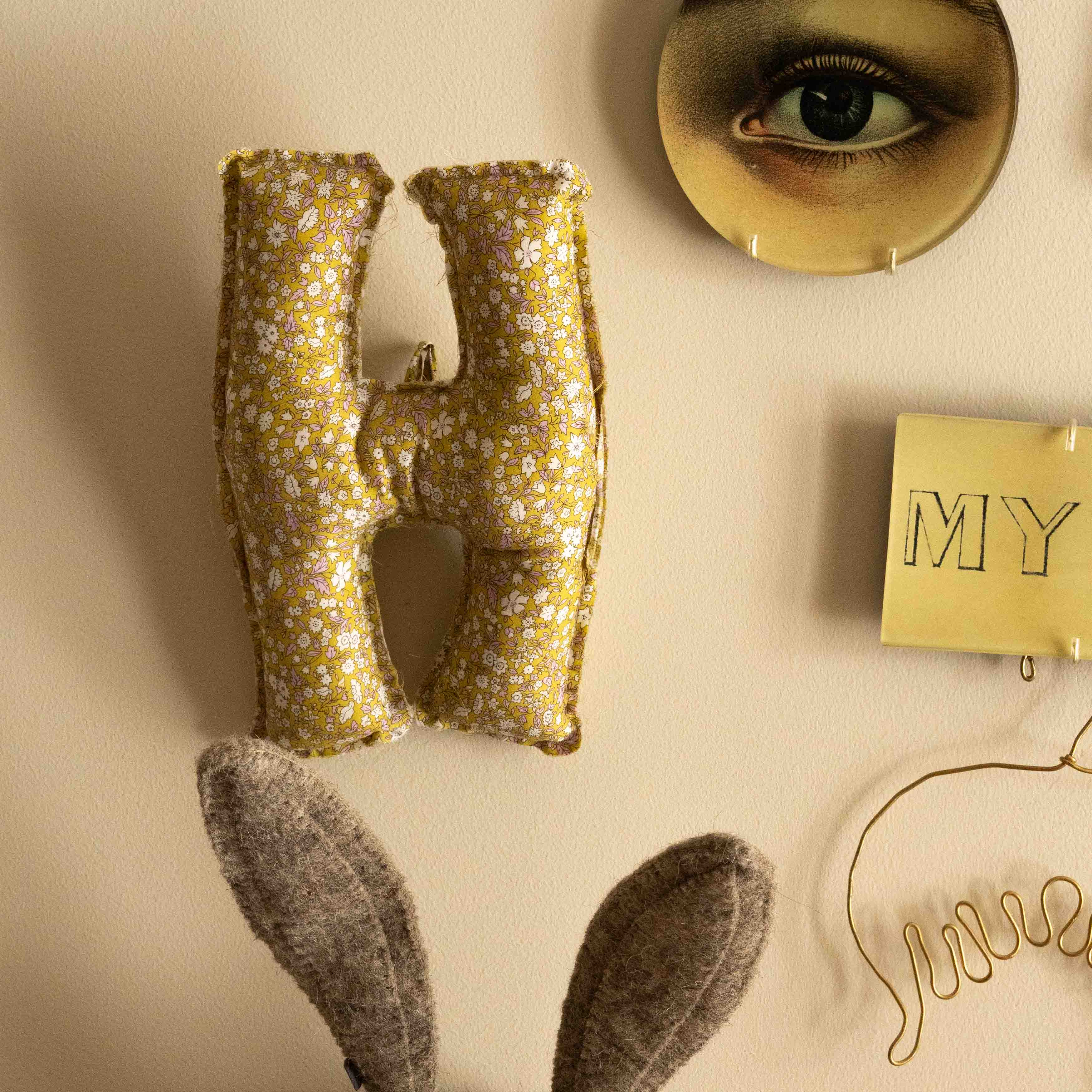 Fabric Letter Liberty Medallion