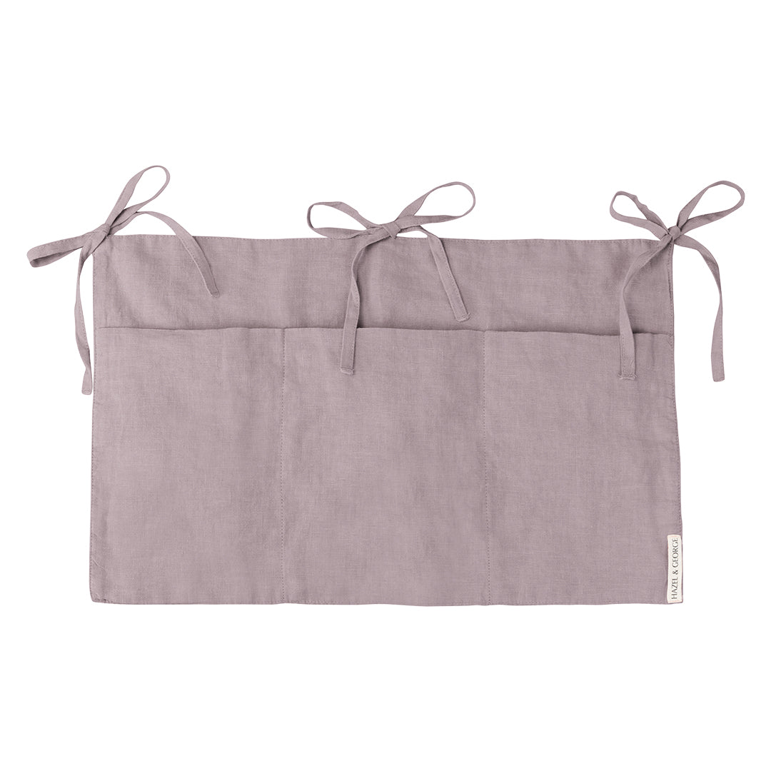Linen Bed Pocket Dusty Lilac